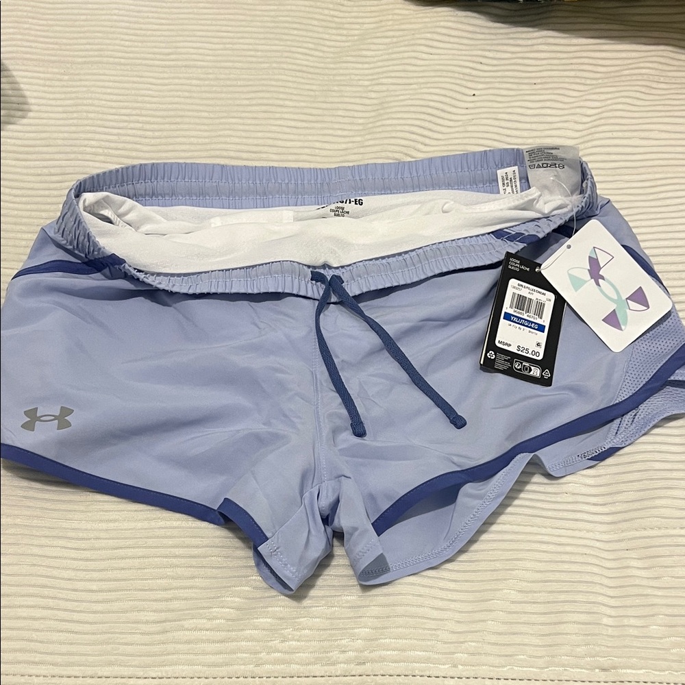 Under Armour Girl’s Sky Blue Athletic Shorts